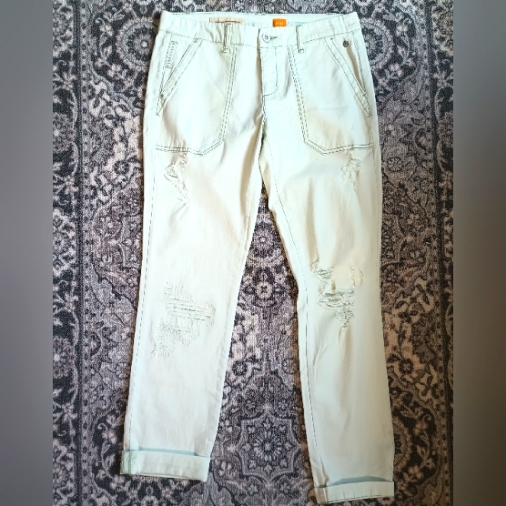 Pilcro Light Mint Straight Leg Pants